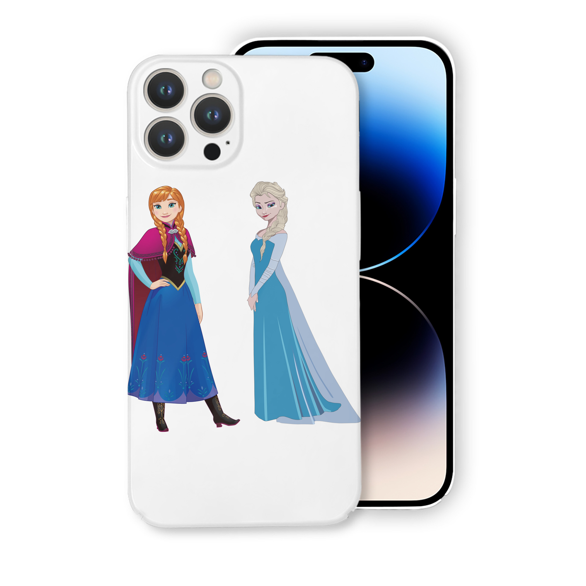（画像用） アナと雪の女王 アンナ エルサ Frozen Anna Elsa 【iPhone 14シリーズ対応】ハードケース